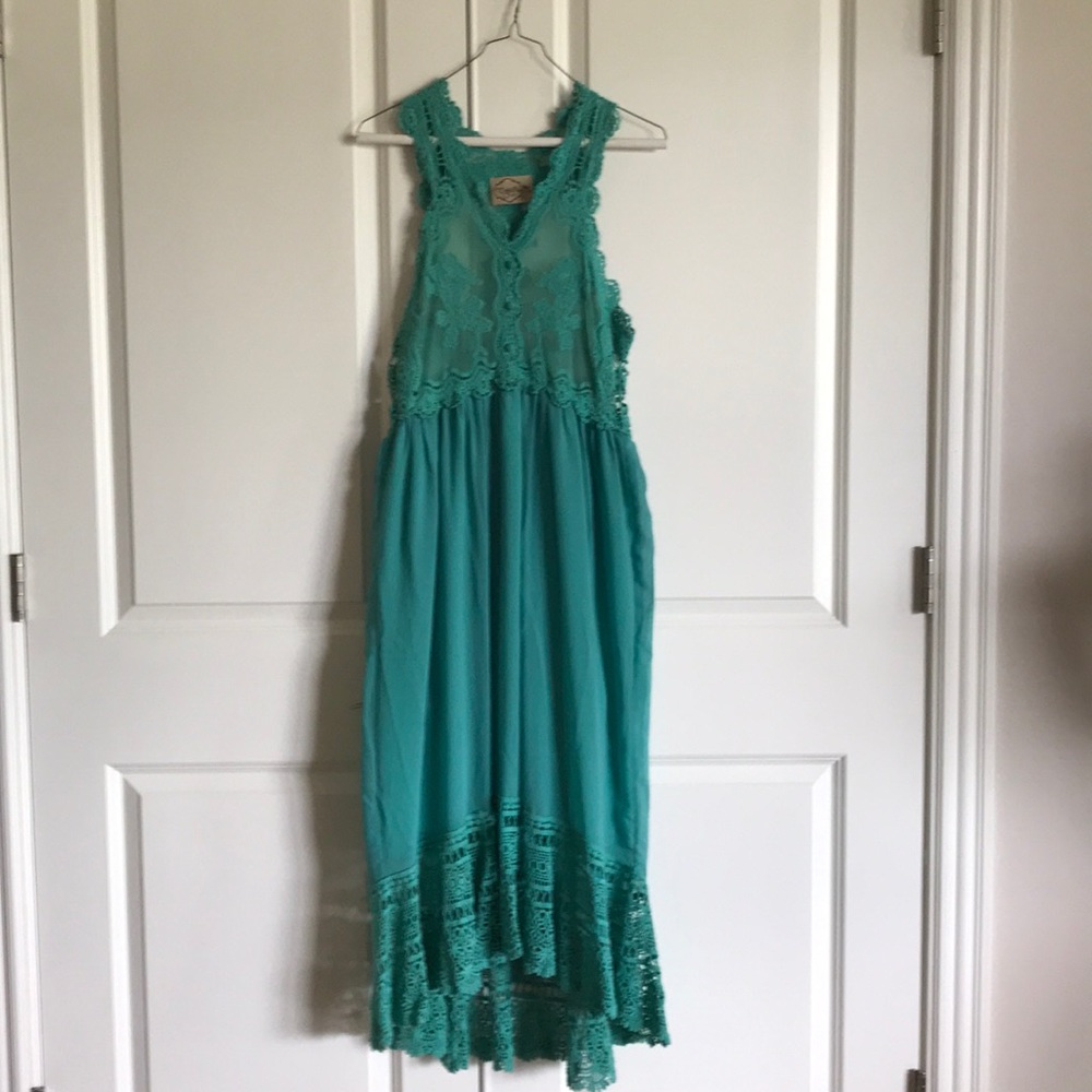 Crochet hi lo dress